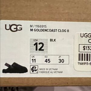 UGG Mens Golden Coast Clog II - Black NIB
